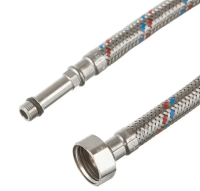 Гибкая подводка  для смесителя ELKA серия ЛЮКС, ВР/НР 1/2"-М10*35мм