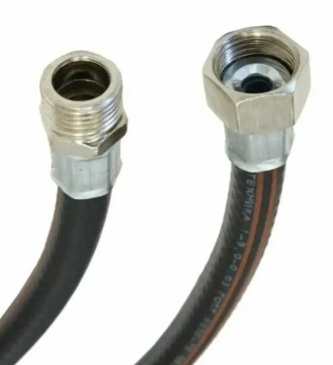 Подводка для газа ELKA серия Rubber, резина ГОСТ, тип 1-9,0, 1/2", ВР-ВР  см.